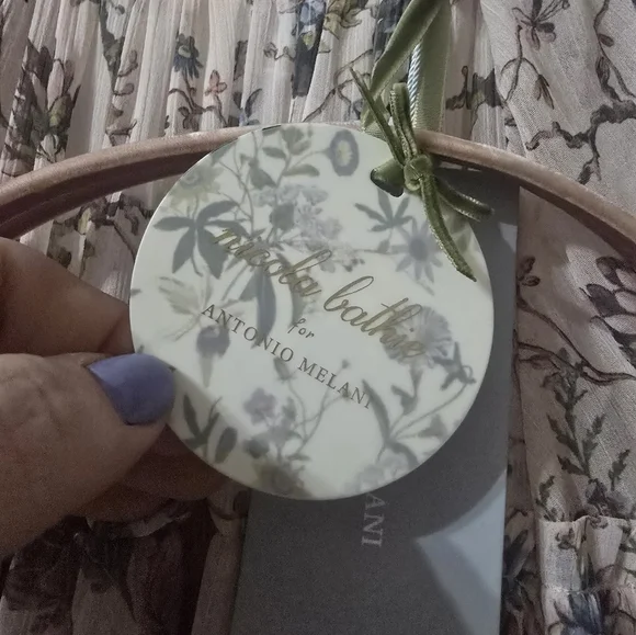 NWT Nicola Bathie/Antonio Melani Claire Floral Chiffon Tiered Ruffle Midi Dress. - Picture 14 of 16